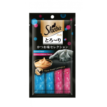 Sheba Melty Treat Katsuo & Katsuo Salmon 12gx4pcs (4 packs)